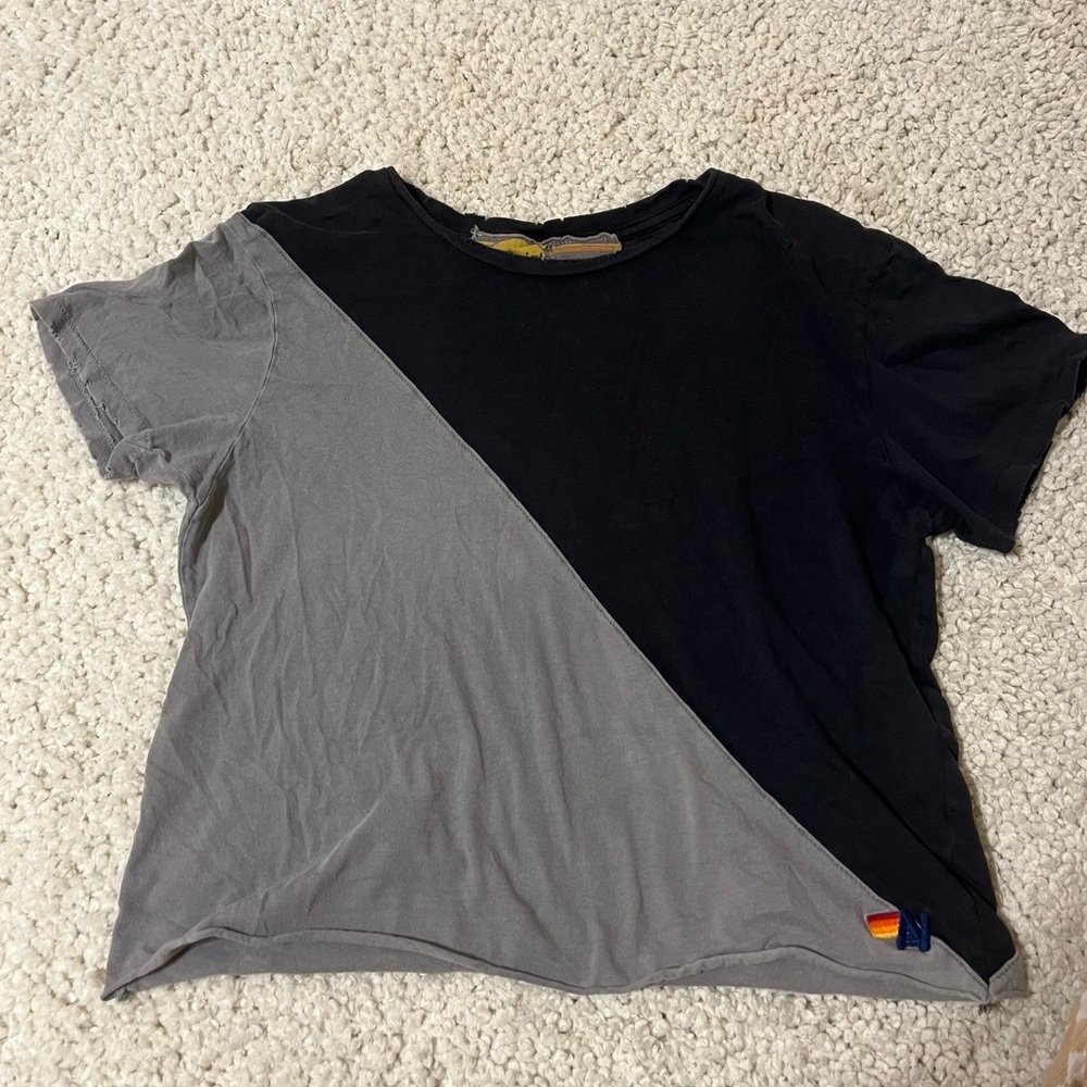 Aviator nation vintage crop boyfriend T